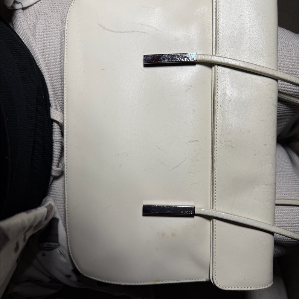 Gucci vintage White Leather bag